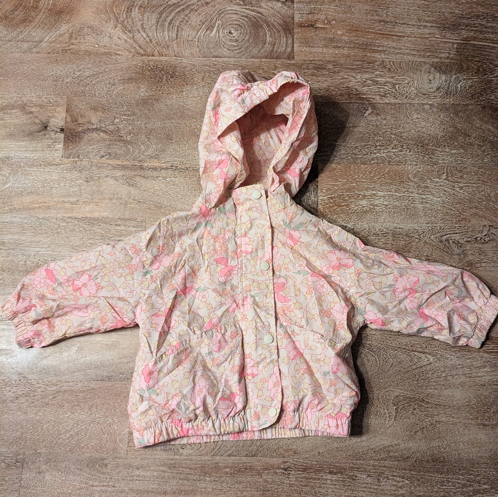 Zara toddler girls rain jacket 9-12 months